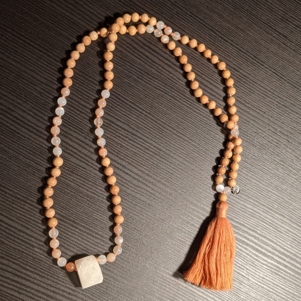 Sandalwood Yoga Necklace